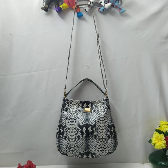 Marc By Marc Jacobs Hillier Snakeskin Embossed Shoulder Bag - Picture 8 of 16
